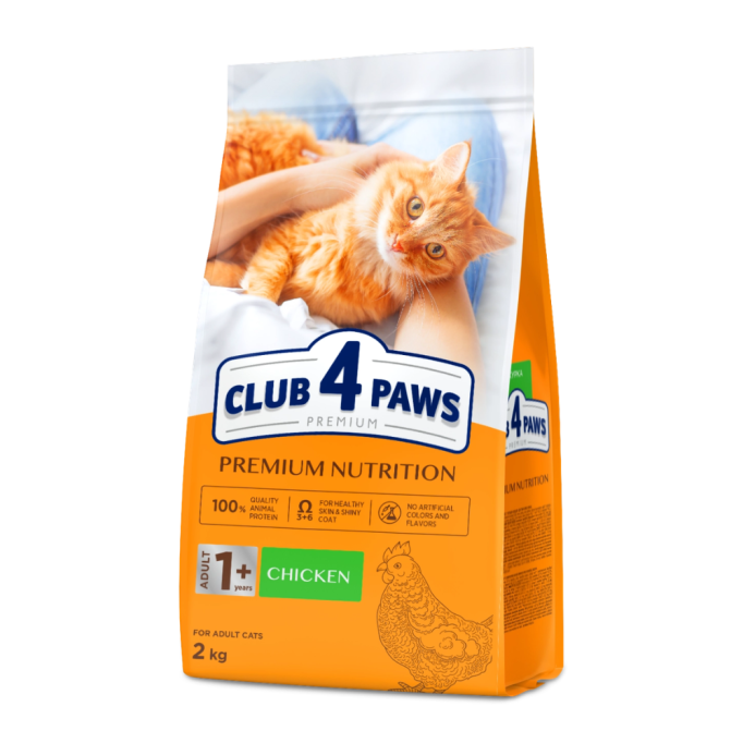 Club 4 Paws Adult Cats Chicken Cухий корм з куркою для дорослих котів 2кг