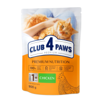 Club 4 Paws Adult Cats Chicken Cухий корм з куркою для дорослих котів 900г