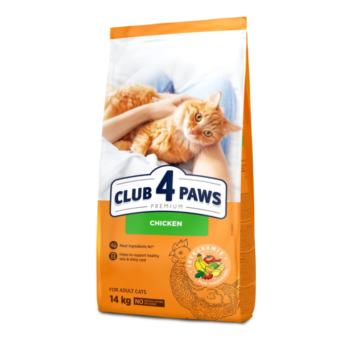 Club 4 Paws Adult Cats Chicken Cухий корм з куркою для дорослих котів 14кг