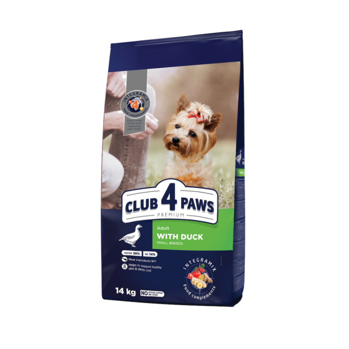 Club 4 Paws Adult Small Breeds Duck Сухий корм з качкою для дорослих собак малих порід 14кг