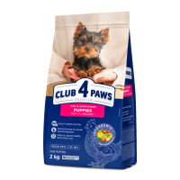 Club 4 Paws Puppies Mini & Small Breeds Chicken Сухий корм з куркою для цуценят малих та мініатюрних порід до 12 місяців 2кг