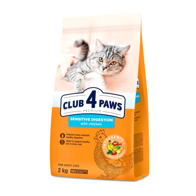 Club 4 Paws Adult Cats Sensitive Digestion Сухий корм для котів з чутливим травленням 2кг