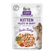Brit Care Kitten Fillets in Gravy Tender Turkey Вологий корм з індичкою для кошенят (в соусі) 85г 24шт