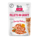 Brit Care Cat Fillets In Gravy with Savory Salmon Вологий корм з лососем для дорослих котів (в соусі) 85г 24шт