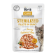 Brit Care Cat Fillets in Gravy Savory Salmon & Tuna Sterilized Вологий корм з лососем і тунцем для дорослих стерилізованих котів (в соусі) 85г 24шт