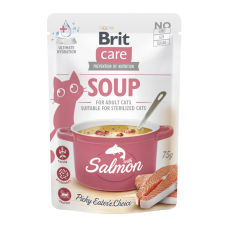 Brit Care Soup Salmon Вологий корм суп з лососем для дорослих котів 75г 15шт