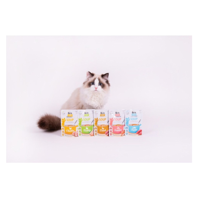 Brit Care Soup Tuna Вологий корм суп з тунцем для дорослих котів 75г 15шт