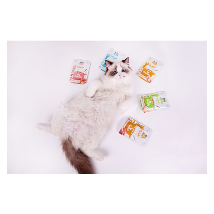 Brit Care Soup Tuna Вологий корм суп з тунцем для дорослих котів 75г 15шт