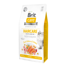 Brit Care Haircare Healthy & Shiny Coat Fresh Salmon & Chicken Беззерновий гіпоалергенний сухий корм для котів догляд за шкірою і шерстю 7кг