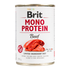 Brit Mono Protein Beef Dog Вологий корм з яловичиною для дорослих собак (паштет) 400г