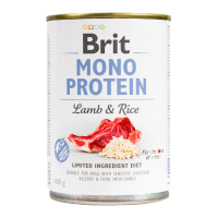 Brit Mono Protein Lamb and Rice Dog Вологий корм з ягням та рисом для дорослих собак (паштет) 400г