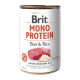 Brit Mono Protein Beef and Rice Dog Вологий корм з яловичиною та рисом для дорослих собак (паштет) 400г