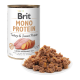 Brit Mono Protein Turkey and Sweet Potato Dog Вологий корм з індичкою та бататом для дорослих собак (паштет) 400г
