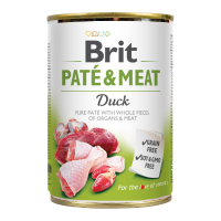Brit Care Pate and Meat Dog Вологий корм з качкою для дорослих собак (паштет) 400г