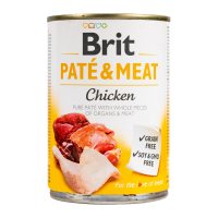 Brit Care Pate and Meat Dog Вологий корм з куркою для дорослих собак (паштет) 400г