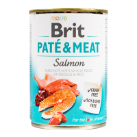 Brit Care Pate and Meat Dog Вологий корм з лососем для дорослих собак (паштет) 400г