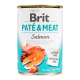 Brit Care Pate and Meat Dog Вологий корм з лососем для дорослих собак (паштет) 400г