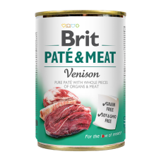 Brit Care Pate and Meat Dog Вологий корм з олениною для дорослих собак (паштет) 400г