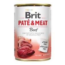 Brit Care Pate and Meat Dog Вологий корм з яловичиною для дорослих собак (паштет) 400г									
