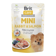 Brit Care Dog Mini Rabbit & Salmon Fillets In Gravy Вологий корм з кроликом та лососем для дорослих собак малих порід (в соусі) 85г 24шт