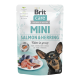 Brit Care Dog Mini Salmon & Herring Fillets In Gravy Вологий корм з лососем та оселедцем для дорослих стерилізованих собак малих порід (в соусі) 85г 24шт