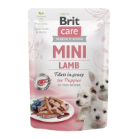 Brit Care Puppies Mini Lamb In gravy Вологий корм з ягням для цуценят малих порід (в соусі) 85г 24шт