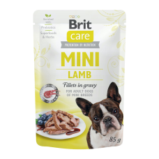 Brit Care Dog Mini Lamb Fillets In Gravy Вологий корм з ягням для дорослих собак малих порід (в соусі) 85г 24шт