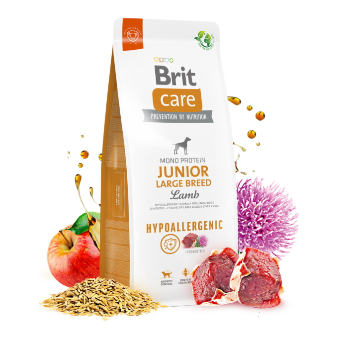 Brit Care Dog Hypoallergenic Junior Large Breed Сухий гіпоалергенний корм з ягням для молодих собак великих порід 3кг