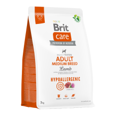 Brit Care Dog Hypoallergenic Adult Medium Breed Сухий гіпоалергенний корм з ягням для дорослих собак середніх порід 3кг