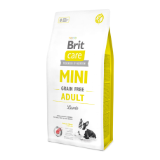 Brit Care GF Mini Adult Lamb Гіпоалергенний беззерновий сухий корм з ягням для дорослих собак мініатюрних порід 400г
