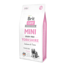 Brit Care Mini Grain Free Yorkshire Salmon & Tuna Гіпоалергенний беззерновий сухий корм з лососем та тунцем для дорослих собак породи йоркширський тер'єр 7кг