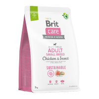 Brit Care Dog Sustainable Adult Small Breed Сухий корм з куркою та комахами для дорослих собак маленьких порід 3кг