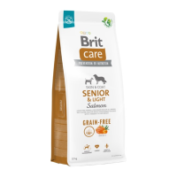 Brit Care Dog Grain-free Senior & Light Сухий беззерновий корм з лососем для старіючих собак усіх порід 12кг