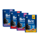 Brit Premium Cat Family Plate pouches Асорті набір вологого корму сімейна тарілка 4 смаки для дорослих котів (в соусі) 100г 12шт
