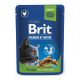 Brit Premium Cat Sterilised Chicken Slices pouch Вологий корм з куркою для дорослих стерилізованих котів (в соусі) 100г 24шт