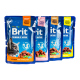 Brit Premium Cat Sterilised Plate Chunks Асорті набір вологого корму сімейна тарілка для дорослих стерилізованих котів (в соусі) 100г 12шт