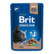 Brit Premium Cat Liver for Sterilised pouch Вологий корм з печінкою для дорослих стерилізованих котів (в соусі) 100г 24шт
