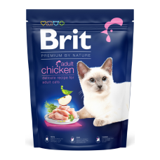 Brit Premium by Nature Cat Adult Chicken Сухий корм з куркою для дорослих котів 300г