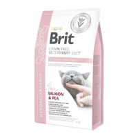 Brit GF Veterinary Diets Cat Hypoallergenic Дієтичний сухий беззерновий корм для дорослих котів при харчовій алергії 2кг