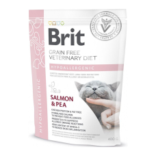 Brit GF Veterinary Diets Cat Hypoallergenic Дієтичний сухий беззерновий корм для дорослих котів при харчовій алергії 400г