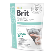 Brit GF Veterinary Diets Cat Struvite Дієтичний сухий беззерновий корм для дорослих котів з сечокам'яною хворобою 400г