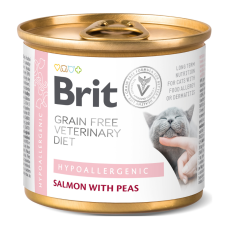 Brit GF Veterinary Diets Cat Hypoallergenic Дієтичний вологий корм для дорослих котів при харчовій алергії 200г