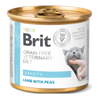 Brit GF Veterinary Diets Cat Obesity Дієтичний вологий корм для дорослих котів з зайвою вагою та ожирінням 200г