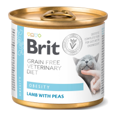 Brit GF Veterinary Diets Cat Obesity Дієтичний вологий корм для дорослих котів з зайвою вагою та ожирінням 200г
