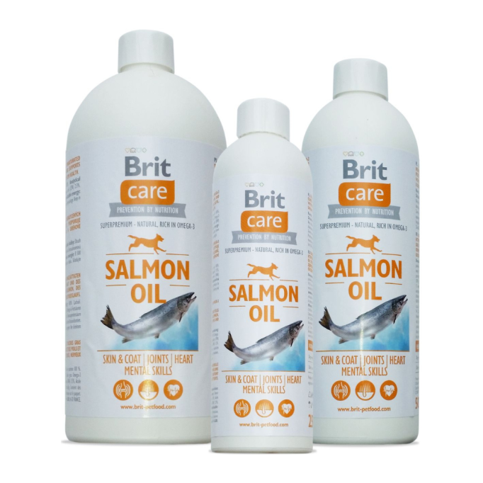 Brit Care Salmon Oil Лососева олія для собак для покращення стану шкіри та шерсті 500мл