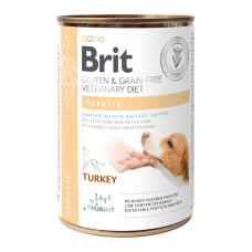 Brit GF VetDiets Dog Hepatic Дієтичний вологий корм для дорослих собак при хворобах печінки 400г