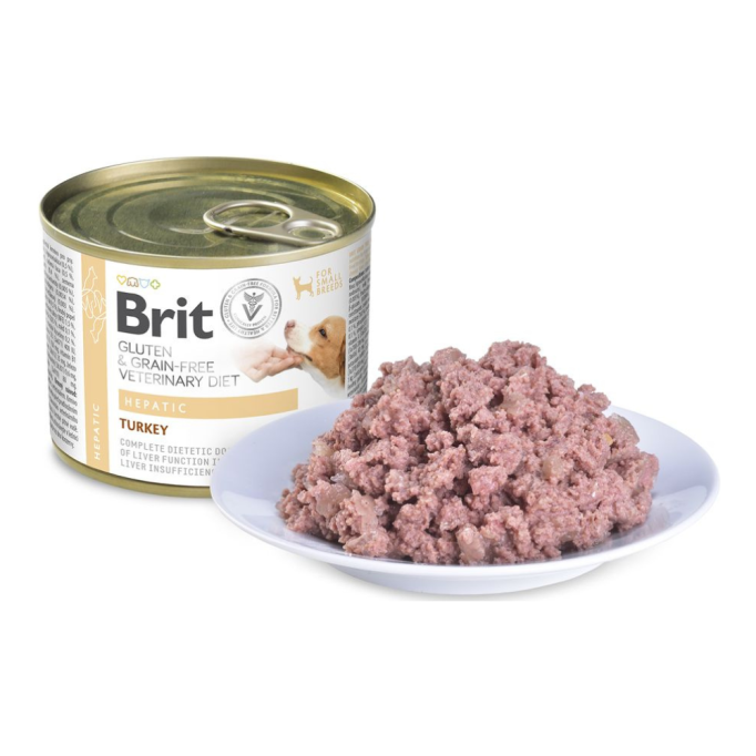 Brit GF VetDiets Dog Hepatic Дієтичний вологий корм для дорослих собак при хворобах печінки 200г
