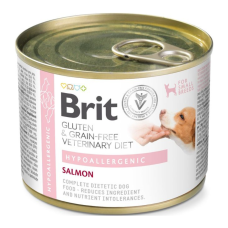 Brit GF VetDiets Dog Hypoallergenic Дієтичний вологий корм з лососем для дорослих собак при харчовій алергії 200г