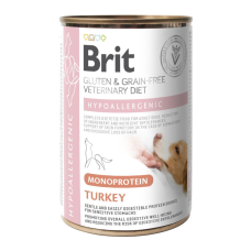Brit GF VetDiets Dog Hypoallergenic Дієтичний вологий корм з індичкою для дорослих собак при харчовій алергії 400г