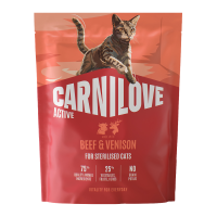 Carnilove Active Beef & Venison Sterilised Сухий корм з яловичиною та олениною для дорослих стерилізованих котів 400г